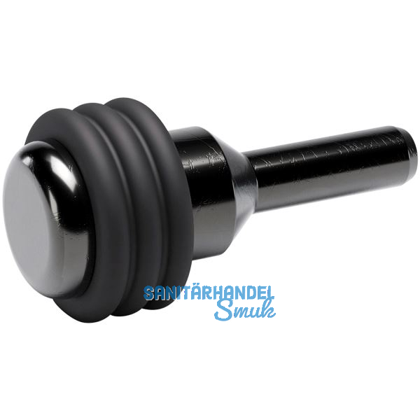 Glasbodentr�ger Petra zum Stecken, Bohr � 3 mm, Stahl vernickelt schwarz