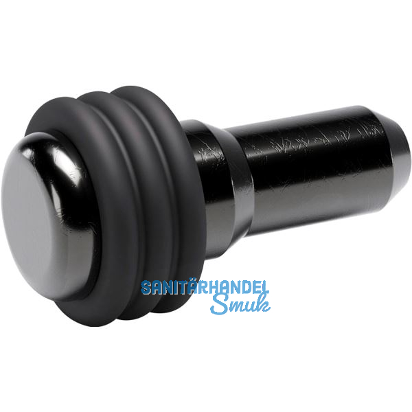 Glasbodentr�ger Petra zum Stecken, Bohr � 5 mm, Stahl vernickelt schwarz