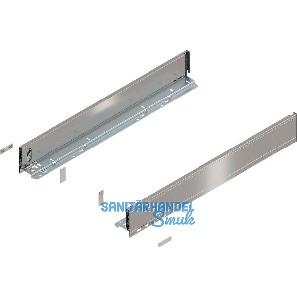 BLUM LEGRABOX pure Zarge H�he M, NL 650, INOX (Anti-Fingerprint)