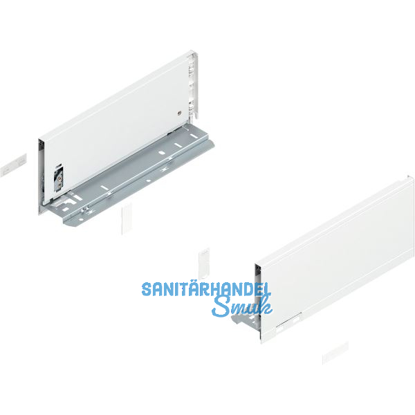 BLUM LEGRABOX pure Zarge H�he K, NL 300, Seidenwei�-matt