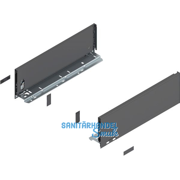 BLUM LEGRABOX pure Zarge H�he K, NL 400, Oriongrau-matt