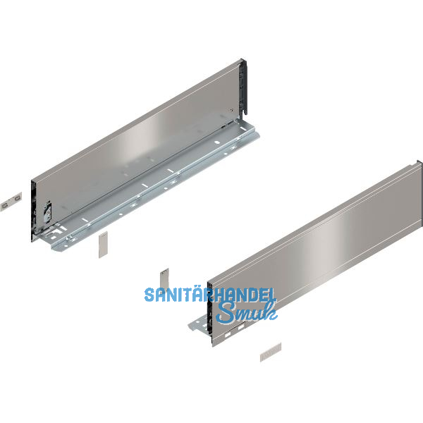 BLUM LEGRABOX pure Zarge H�he K, NL 500, INOX (Anti-Fingerprint)