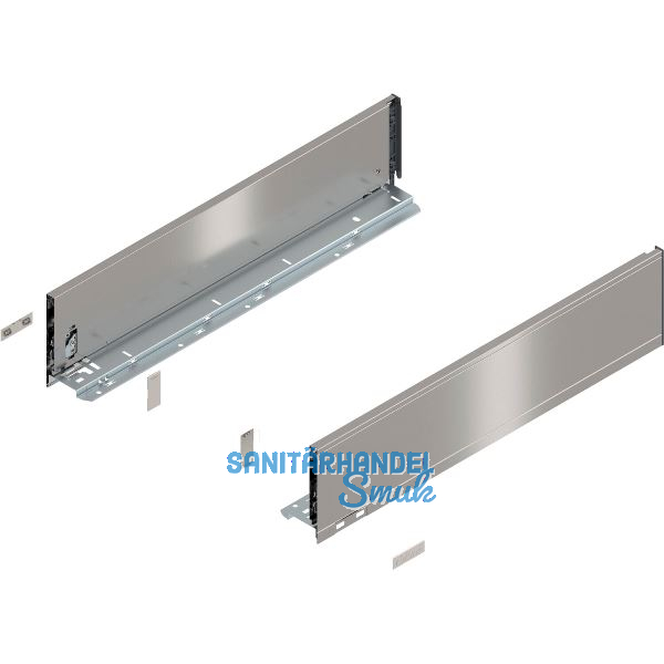 BLUM LEGRABOX pure Zarge H�he K, NL 550, INOX (Anti-Fingerprint)