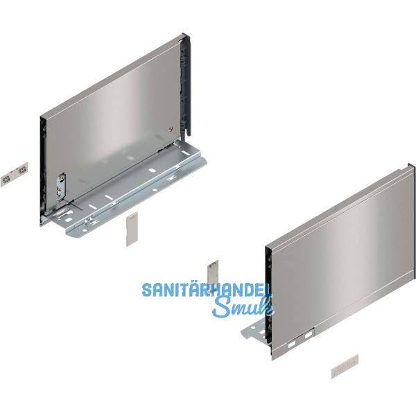 BLUM LEGRABOX pure Zarge H�he C, NL 270, INOX (Anti-Fingerprint)