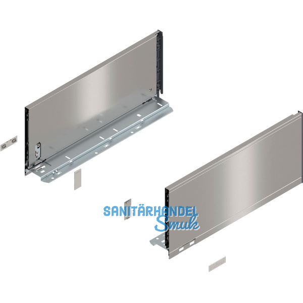 BLUM LEGRABOX pure Zarge H�he C, NL 400, INOX (Anti-Fingerprint)