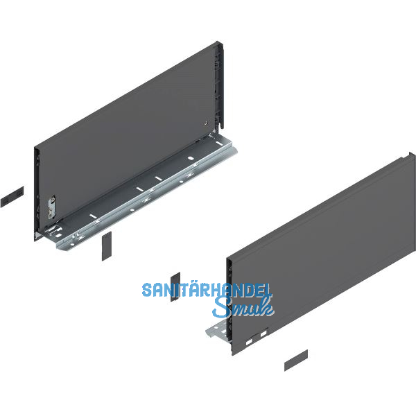 BLUM LEGRABOX pure Zarge H�he C, NL 400, Oriongrau-matt