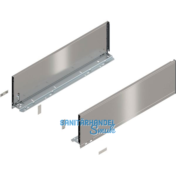 BLUM LEGRABOX pure Zarge H�he C, NL 600, INOX (Anti-Fingerprint)