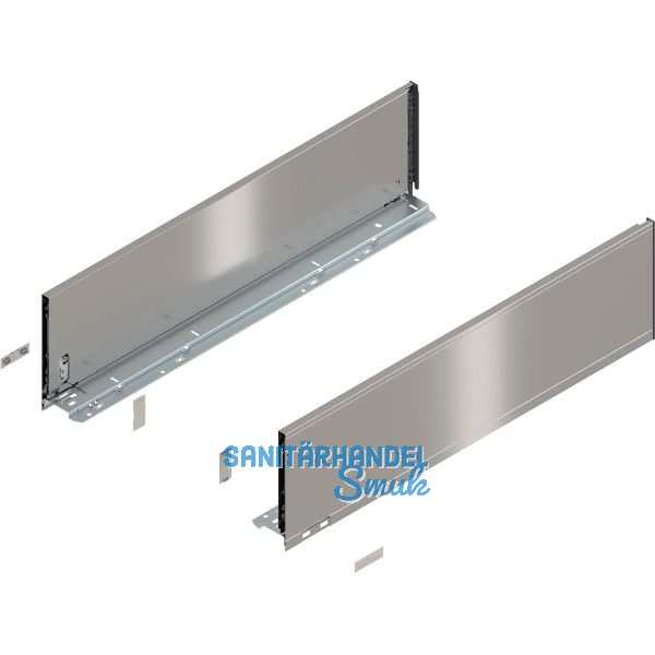 BLUM LEGRABOX pure Zarge H�he C, NL 650, INOX (Anti-Fingerprint)