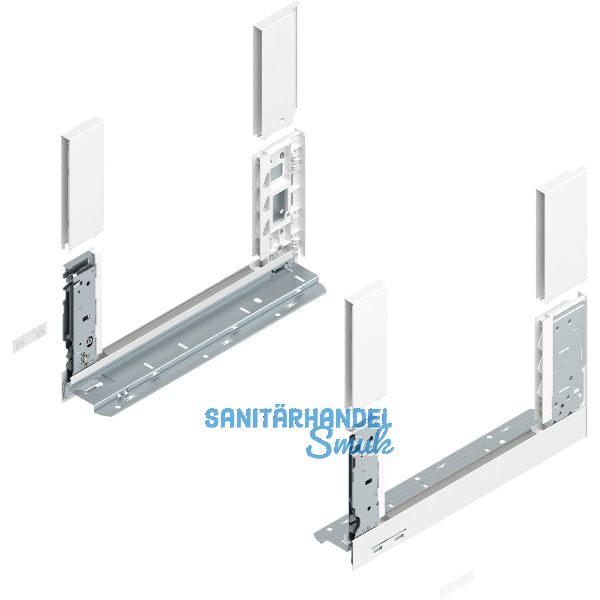 BLUM LEGRABOX free, Zarge H�he C, NL 350, Seidenwei�-matt