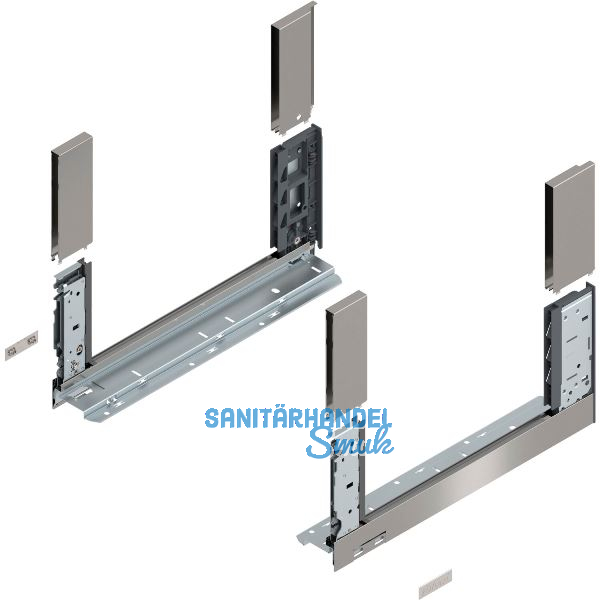 BLUM LEGRABOX free, Zarge H�he C, NL 400, Inox (Antifingerprint)