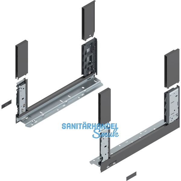 BLUM LEGRABOX free, Zarge H�he C, NL 400, Oriongrau-matt