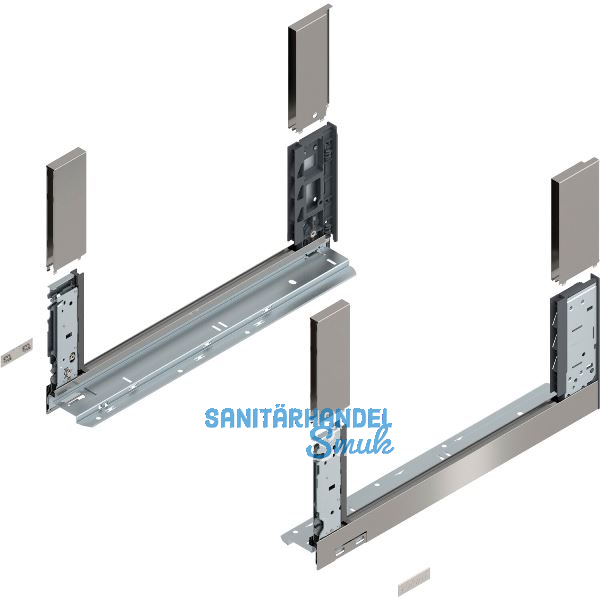 BLUM LEGRABOX free, Zarge H�he C, NL 450, Inox (Antifingerprint)