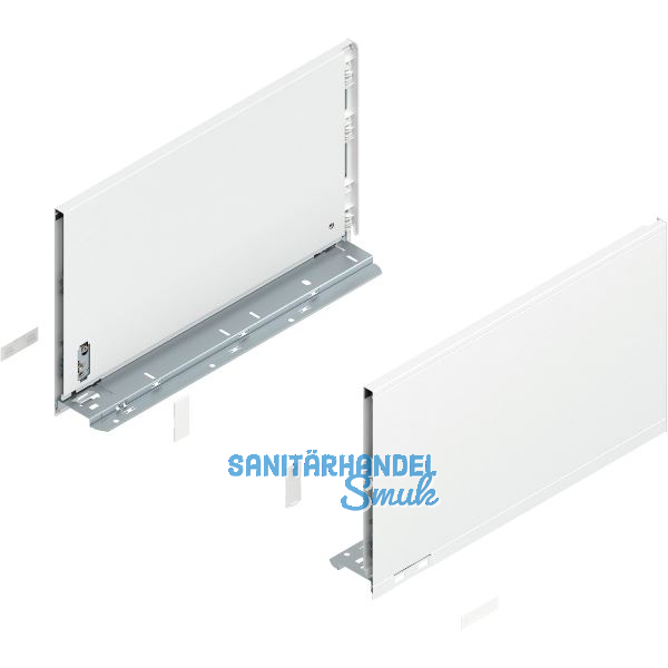 BLUM LEGRABOX pure Zarge H�he F, NL 400, Seidenwei�-matt