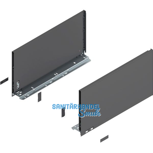 BLUM LEGRABOX pure Zarge H�he F, NL 450, Oriongrau-matt