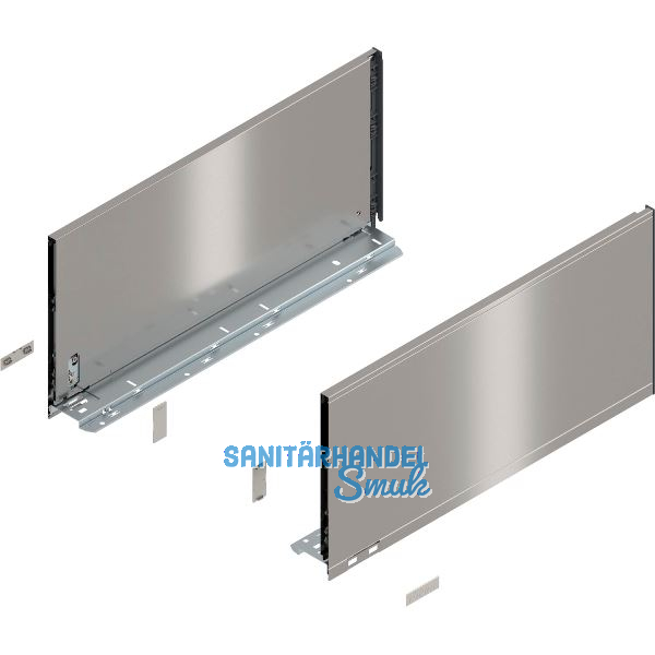 BLUM LEGRABOX pure Zarge H�he F, NL 500, INOX (Anti-Fingerprint)