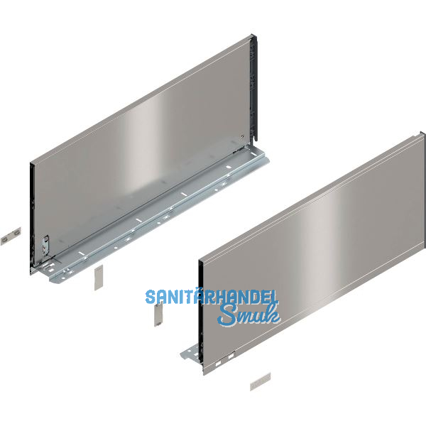 BLUM LEGRABOX pure Zarge H�he F, NL 550, INOX (Anti-Fingerprint)