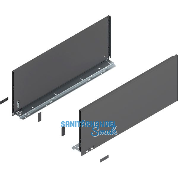 BLUM LEGRABOX pure Zarge H�he F, NL 600, Oriongrau-matt