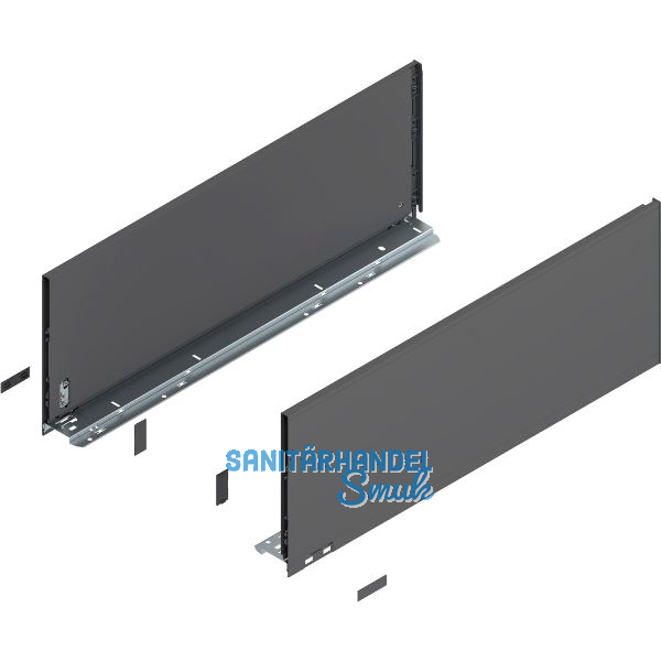 BLUM LEGRABOX pure Zarge H�he F, NL 650, Oriongrau-matt