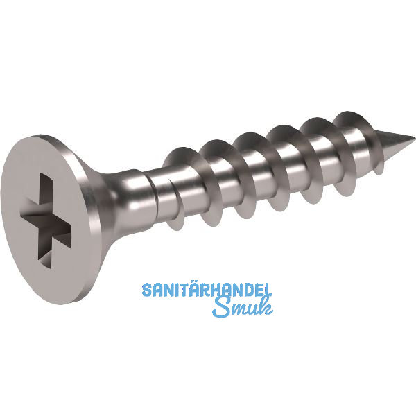 KIMANA Befestigungsschrauben 3,5 x 18 mm, vernickelt