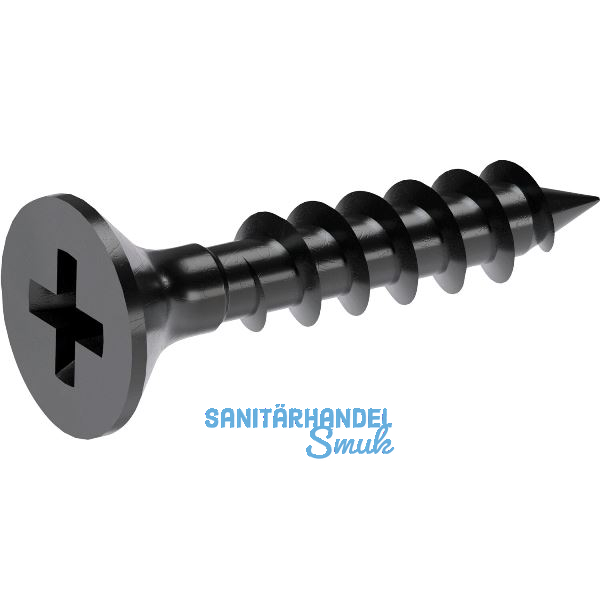 KIMANA Befestigungsschrauben 3,5 x 18 mm, schwarz