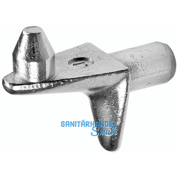 Steckbodentr�ger Winkel 3, Bohr � 5 mm, Zink vernickelt