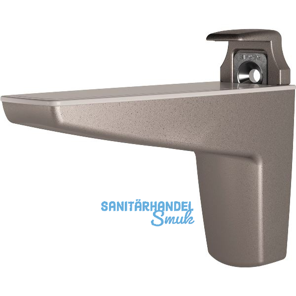 Tablar-Klemmtr�ger Moon, Materialst�rke 15-50 mm, Zinkdruckguss silber metallic