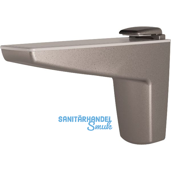 Tablar-Klemmtr�ger Moon S, Materialst�rke 4-25 mm, Zinkdruckguss silber metallic