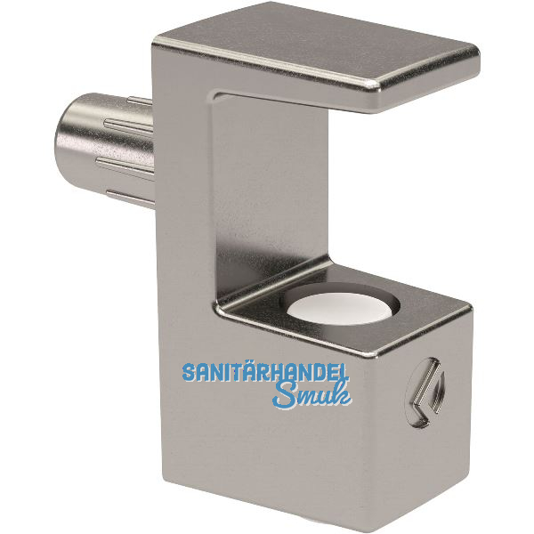 Glasbodentr�ger GRACE zum Stecken, 6-8 mm Glas, Zamak vernickelt