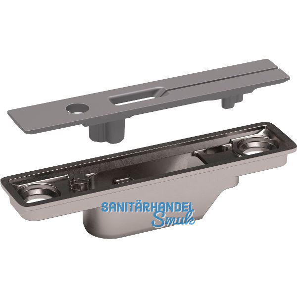 Bremsklappenhalter KIARO EASY Frontbefestigung zum Einfr�sen, Zamak grau