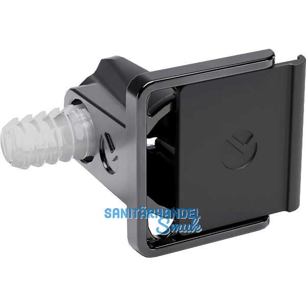 Schraubbodentr�ger Kalipso Mittelwand, Zamak vernickelt schwarz