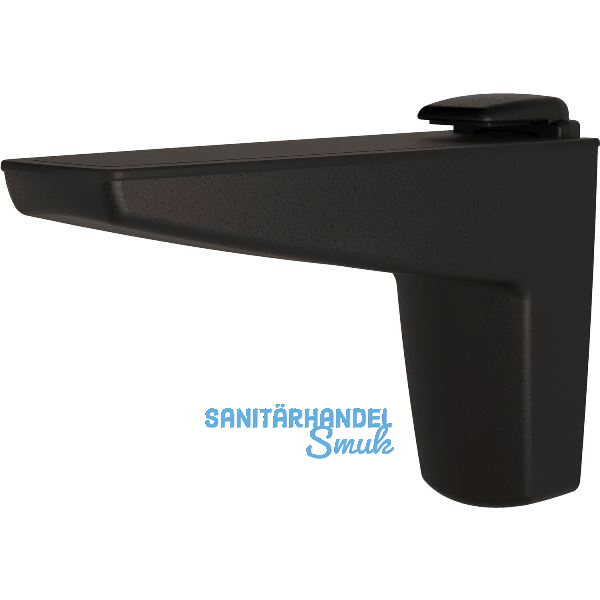 Tablar-Klemmtr�ger Moon S, Materialst�rke 4-25 mm, Zinkdruckguss schwarz matt