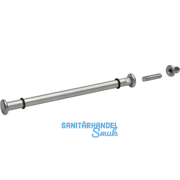 Glastablartr�ger Verona-Holzmontage 200 x �12 mm, Stahl verchromt matt