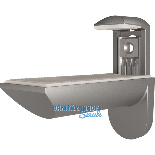 ITALIANA FERRAMENTA Tablar-Klemmtr�ger Kaiman Maxi, St�rke 39-73mm, silberfarbig