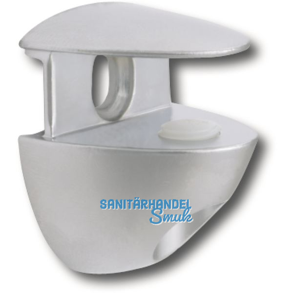 ITALIANA FERRAMENTA Glastablar-Klemmtr�ger Cobrone Glas 10 mm, verchromt poliert