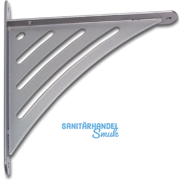 Konsole Sitio starr, H�he 200 mm, Tiefe 190 mm, Stahl wei�-aluminium lackiert