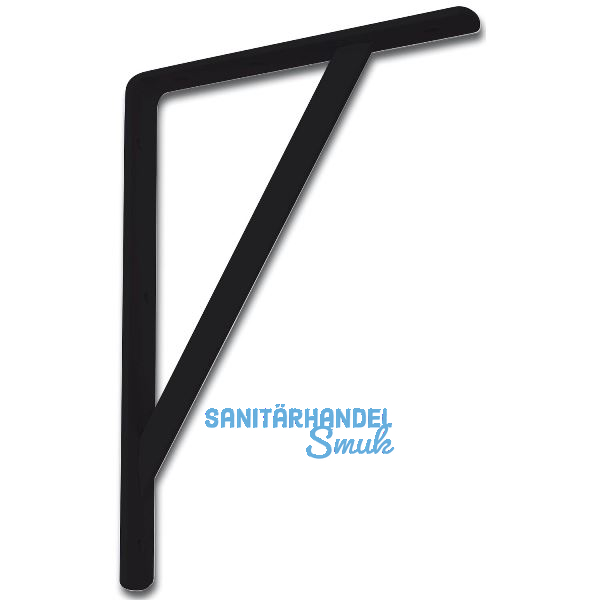 Konsole Schwerlast - Steg, H�he 295 mm, Tiefe 205 mm, Stahl schwarz pulverb.