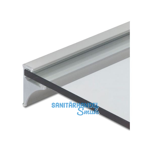 FONSEGRIVE Wandprofil Fritz Glasst�rke 8 mm L�nge 3000 mm,Aluminium silberfarbig
