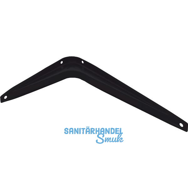 Konsole starr, H�he 130 mm, Tiefe 195 mm, Stahlblech schwarz pulverbeschichtet