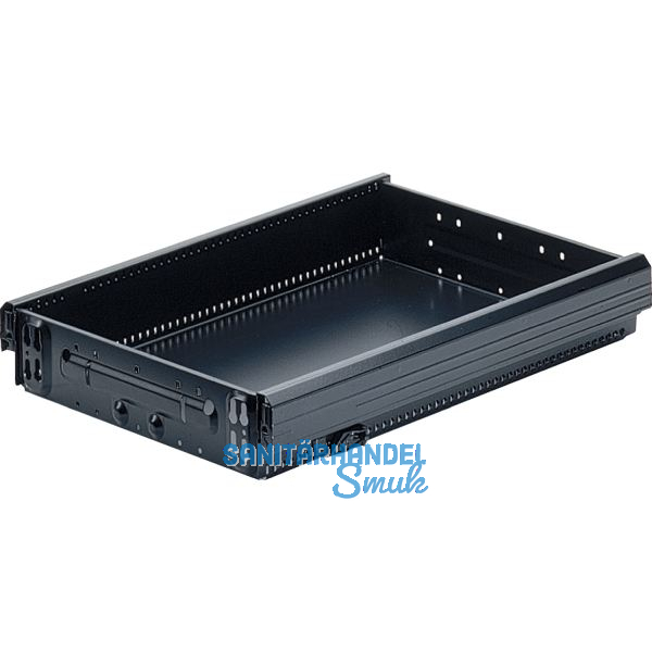 HETTICH Systema Top 2000 Stahlschubkasten 392 mm, 370 x 714 mm, schwarz
