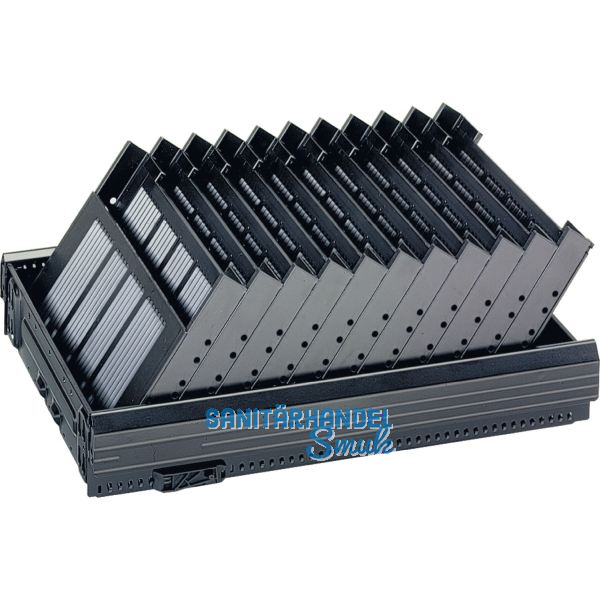 HETTICH Systema Top 2000 Formularablage, F�cheranzahl 11, Kunststoff schwarz