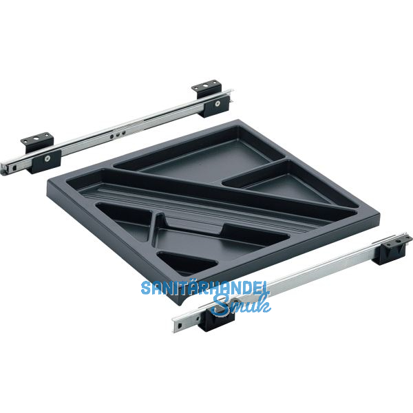 HETTICH SYSTEMA TOP 2000 Schreibmaterial-Auszug Set, EB 380 mm, schwarz