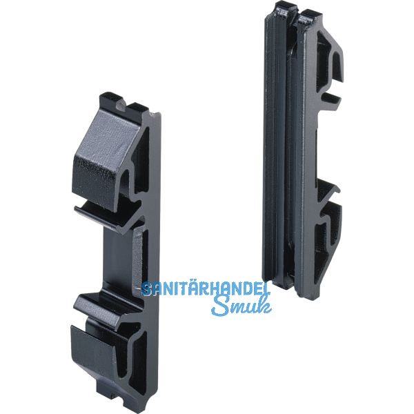 HETTICH Systema Top 2000 Orgaclip, Kunststoff schwarz