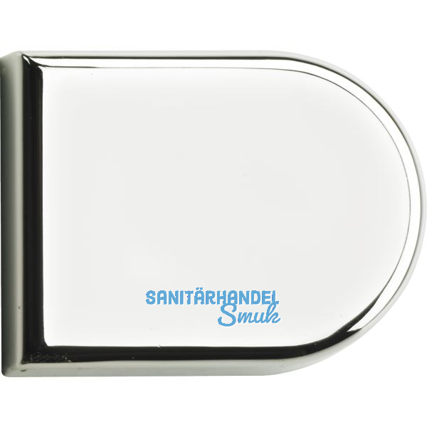 HETTICH Glast�r Zierkappe halbrund, Kunststoff hochglanz verchromt