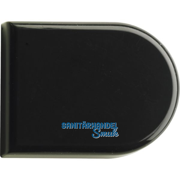 HETTICH Glast�r Zierkappe halbrund, Kunststoff schwarz