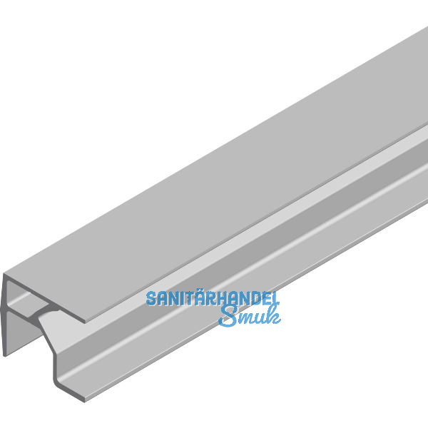 CINETTO PS23 Laufschiene oben 6100 mm auf Ma�, Aluminium eloxiert