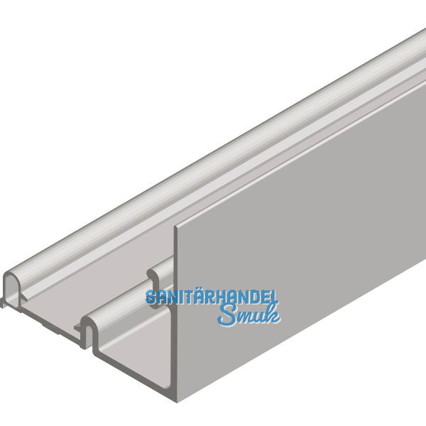 CINETTO PS11 Laufschiene oben 6100 mm auf Ma�, Aluminium eloxiert
