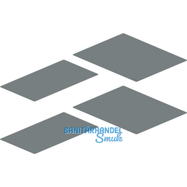 PEKA Antirutschmatten-Set Silikon 500 Magic Corner Standard Walnussgrau