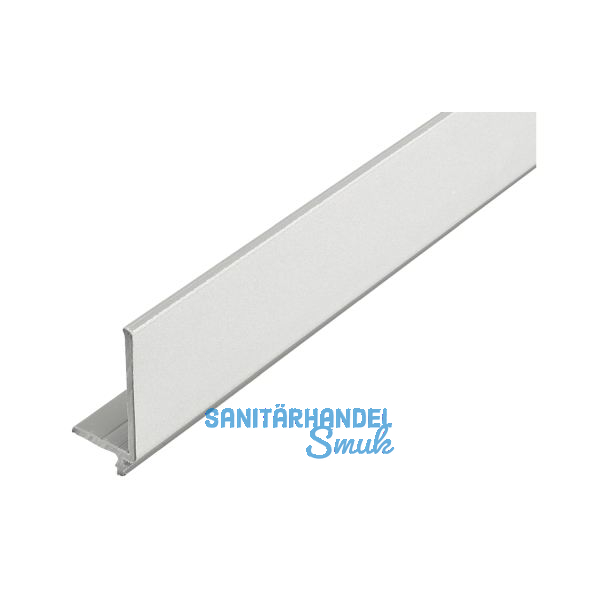 REHAU Frontblende, Breite 25 mm, H�he 46 mm, L 2500 mm, Kunststoff silber