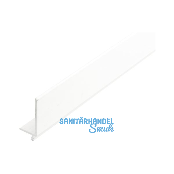 REHAU Frontblende, Breite 25 mm, H�he 46 mm, L 2500 mm, Kunststoff wei�