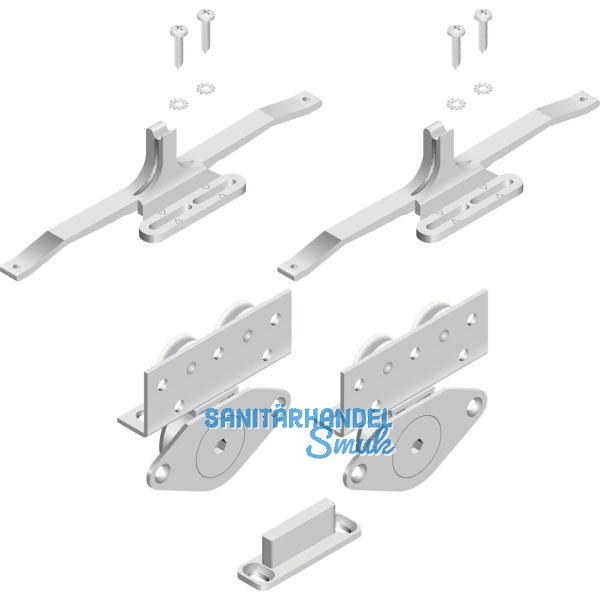 CINETTO PS06 Beschl�gegarnitur stufenlos verstellbar Tragkraft 50 kg, 1 t�rig